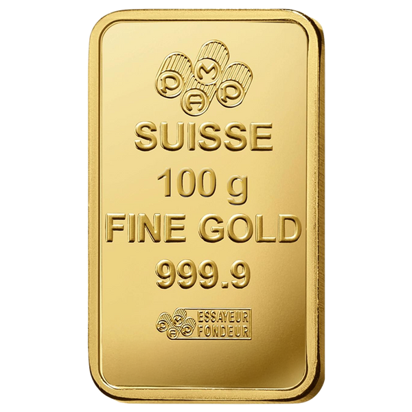 100g Gold PAMP Fortuna Bar