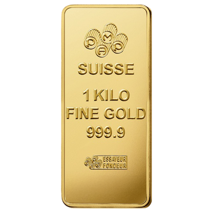 1kg Gold PAMP Gold Bar 999,9