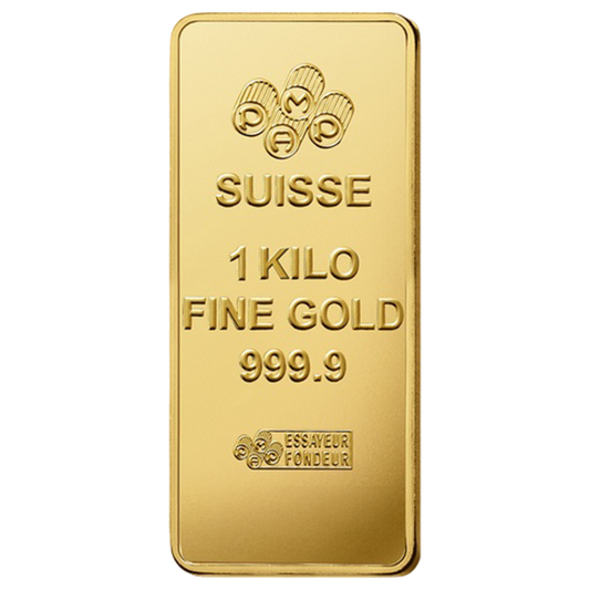 1kg Gold PAMP Gold Bar 999,9
