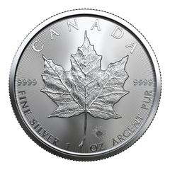 1oz Silver Canadian Maple Leaf Coin 2022